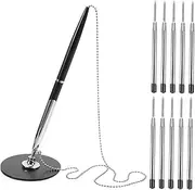 FOYTOKI 1 Set Rotary Signature Pens Business Writing Tools Smooth Ink Flow for Hotels Refills Included Stylish and Elegant Design