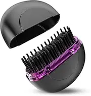 Alaoo Wireless Hair Straightening Brush, Mini Hair Straightener for Soft, Thinning, Thick and Curly Hair Types