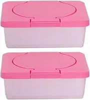Mellisso 2X Dry & Wet Tissue Paper Case Care Baby Wipes Napkin Storage Box Holder Container