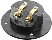 Happyyami 3Pcs Speaker Terminal Binding Post Connectors Car Stereo Speaker Box Plugs for Compatible with Banana Plugs and Spade Terminals Black