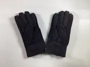 Adult Cloud Nine Black Premium Sheepskin Gloves NEW