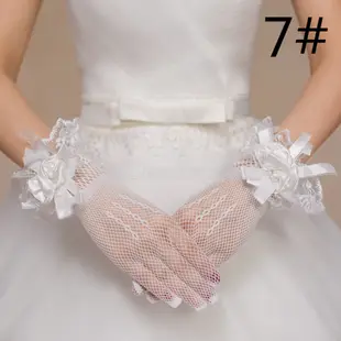 蕾絲伴娘新娘手套 結婚造型手套防曬手套