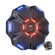 KALOAD Music Boxing Machine with Gloves 9-Speed Adjustable Dual Lights Rapid Reaction Wall Target Smart bluetooth Type-C