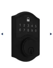 Defiant Castle Compact Touch Electronic Deadbolt Matte Black 32GC7X9D01AHP