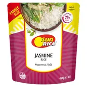 Sunrice Microwave Jasmine Rice Pouch 450g