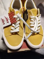 New Vans Unisex Off The Wall 721278 Yellow Casual Shoes Sneakers Size M 8 W 9.5