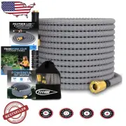 Durable Non-Expanding 10FT Garden Hose - Flexible, Lightweight, Brass Connectors