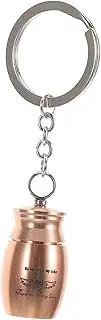 Urn Mini Ashes Key Chains Key Hanging Ornaments Mini Ashes Containers Ashes Key Holders Key Chain Charms Pet Ashes Pendant Pet Memorial Keychain Cremation Keychain Metal Golden