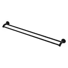 Fienza Double Towel Rail 900mm Matte Black Kaya 82808MB