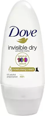 Dove Invisible Dry Anti-White Marks Roll-On Deodorant 50 Ml