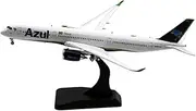 Pre-Built Model Aircraft 1:400 Scale for Azul Air 350-900 PR-AOY Flaps Aircraft Model 16CM Diecast Plane Replica for Aviation Collector Miniature Airplane Model(Regular)