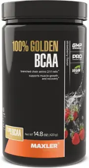 Maxler 100% Golden BCAA Powder - Intra & Post Workout Recovery Drink for Acceler