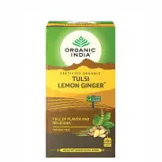 Organic India Tulsi Lemon Ginger Teabags | 25 tea bags