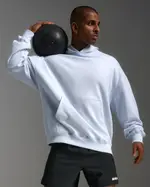 Unisex EZ Oversized Organic Cotton Hoodie, 2XU, S, Halogen/Halogen, Unisex