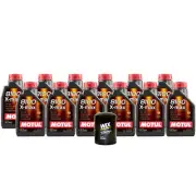 12L Motul 8100 X-MAX 0W40 Wix Racing Filter Motor Oil Change Kit API SN