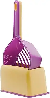 B Baosity Cat Litter Scooper Pet Waste Cleaning Tool Useful Kitten Scooper Portable Multifunctional Sand Sifter, Purple