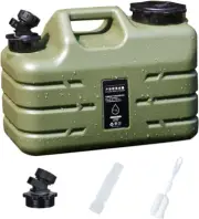 11L/3 gallon Portable Camping Water Container with Spigot No Leakage BPA Free Du