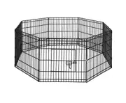 24inch x 8 Panel Pet Dog Playpen Puppy Exercise Cage Enclosure Play Pen Fence