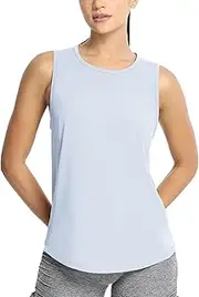 [icyzone] Women's Sports Tank Top Breathable Sleeveless Yoga Shirt Summer Fitness Gym Tops Lightweight Running Shirt