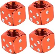 Valve Caps for Car 4pcs Dice Tire Valve Stem Caps Lightweight Leak-Proof and Stylish