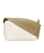 Zippered shoulder bag One size White