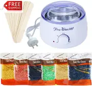 Wax Warmer Set Wax Beans Heater + 600G Wax Beans Wax Pot Wax Strips Warmer Wax B