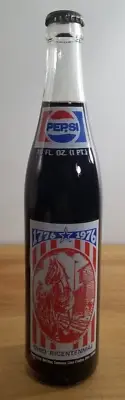 16oz. PEPSI COMM. BOTTLE - 1776-1976 OHIO BICENTENNIAL UNOPENED