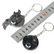 EDC Mini Coin Keychain Folding Knife Bottle Opener Outdoor Survival Tool