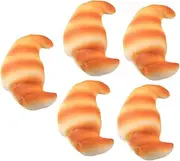 ERINGOGO 5 Pack Squeeze Bread Toys Bread Simulation Models Toys Photography Props Safe Pu Material