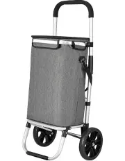 [Emajin] Shopping Trolley Cart 45KG Foldable in Grey