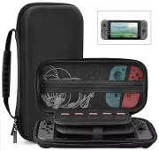 Nintendo Switch CASE EVA Hard Protective Carrying Bag FREE Screen Protector Film