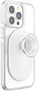 PopSockets: PopGrip for MagSafe - Expanding Phone Stand and Grip with a Swappable Top for Smartphones and Cases - Clear White