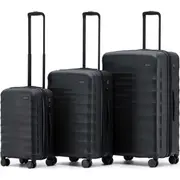 3pc Interstellar Trolley Travel Carry Suitcase Luggage Set 2.0 Black
