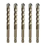 Tile Drilling Bit Four-Edged Shock Drill Hexagonal Handle Triangle Drill
