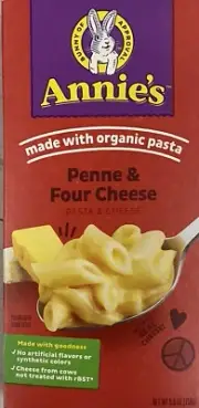 Annie's Macaroni & Cheese PENNE FOUR CHEESE Made With Organic Pasta 5.5 oz 1 BOX