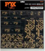 Fork & Shock Decal Kit - FOX Fork and Shock Decal Kit - Kash - Sticker/Decal