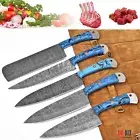 Sharp Block Knife Set Japanese Steak Cleaver Damascus Steel Kitchen Knives Chef