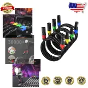 3-Pin XLR Cables 25ft - Flexible & Shielded Microphone Patch Cord Pack
