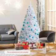 CostwayArtificial Xmas Decoration Tree with PVC Branch Tips and Metal Stand