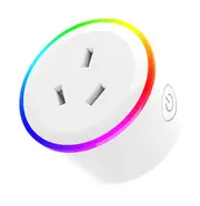 RGB Smart WiFi Power Socket – Voice Control, App Control, Compatible with Alexa, Google Home & Smart Life App