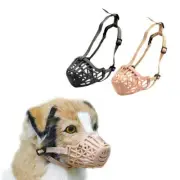 1x Dog Muzzle Anti Stop Bite Barking Chewing Mesh Masks SmallLarge Training G4L2