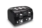 Sunbeam Wide Slot 4 Slice Toaster Black Extra Wide Slots 7 Shade Settings