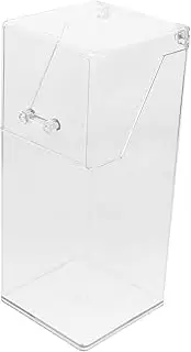 ABOOFAN Mask Dispenser Holder with Glove Storage Transparent Wall Mount Container for Efficient Organization of Masks and Gloves for Laboratory Use