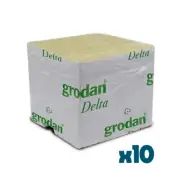 Grodan Delta Rockwool Propagation Clone Cube - 4G Solid X 10 Cubes (75mm X 75mm)