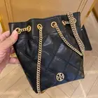 Tory Burch Willa Small Drawstring Bag Black 163517