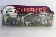 Flesh Eating Zombies Glow In The Dark Figures People Scare Horror Cake Topper