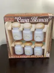 CASA BLANCA 6 BOTTLE HANGING SPICE RACK