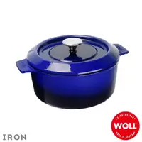 在飛比找momo購物網優惠-【Woll】德國歐爾-IRON 24cm鑄鐵鍋(藍)