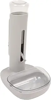 Automatic Dog Water Dispenser Bowl, 680ml Adjustable Height Detachable Pet Drinking Feeder with 4 Suction Cups Stainless Steel Balls Split Design for Dogs Cats