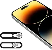 EYSOFT Front Camera Cover,Webcam Cover Compatible for Phone 14Pro/14 Pro Max/15/15Plus/15Pro/15Pro Max/16/16Plus/16Pro/16Pro Max,Protect Privacy and Security,Not Affect Face ID, 2 Pack-Silver